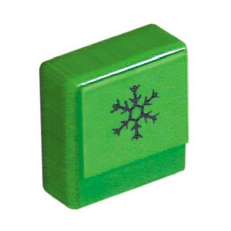 BUTTON PUSH BUTTON RINSING 23X23MM GREEN - TIQ62497