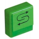 BOTON PULSADOR REGENERACION 23X23MM VERDE - TIQ62490