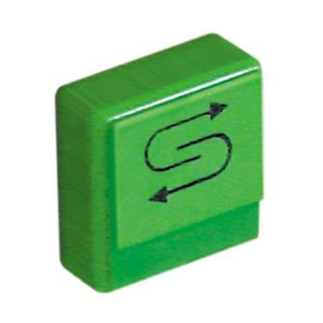 BUTTON PUSH BUTTON REGENERATION 23X23MM GREEN - TIQ62490