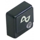 BUTTON PUSH BUTTON CYCLE 23X23MM BLACK - TIQ62491