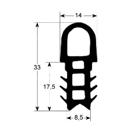 JOINT DE PORTE 20X 1/1 + 2/1 - TIQ65288