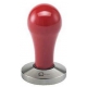 TAMPER WITH COFFEE ROUGE+ALU D:58MM