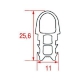 BACKOFENTUERDICHTUNG L=2100