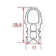 DOOR GASKET FOR OVEN (L=2100 MM)