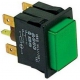 PUSH BUTTON WITH LAMP 30X22MM 2 TERMINALS LIGHT 250V 16A