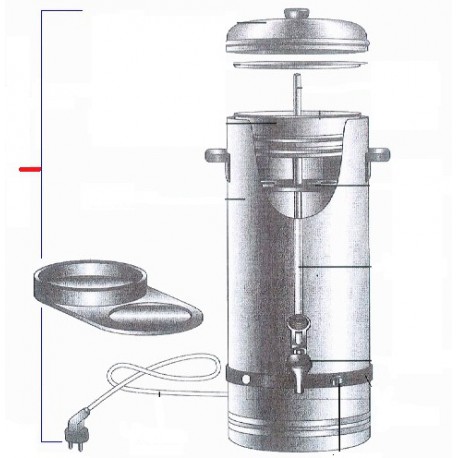 CAFETIERE INOX 5 LITRES ORIGINE TELLIER - GRQ6976
