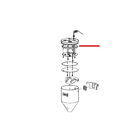 GASKET PUSH BUTTON HOLDER LID - ZEQ655