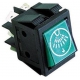 INTERRUPTOR DE BASCULA 16A 250V 30X22MM 85Â° VERDE - TIQ8978