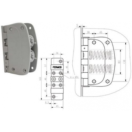 CHARNIERE TIRANTS INOX VA-ET- - SEQ008