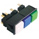 PUSH-BUTTON WHITE/BLUE/GREEN - TIQ8045