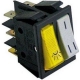 DOBLE INTERRUPTOR BASCULANTE 16A AMARILLO/GRIS 250V 30X22MM - TIQ8185