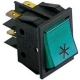 INTERRUPTEUR BASCULE VERT 16A 250V 30X22MM 85Â° DIGIVRAGE - TIQ8186