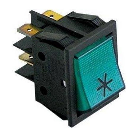 SWITCH GREEN 16A 250V 30X22 85Â° DEFROST - TIQ8186