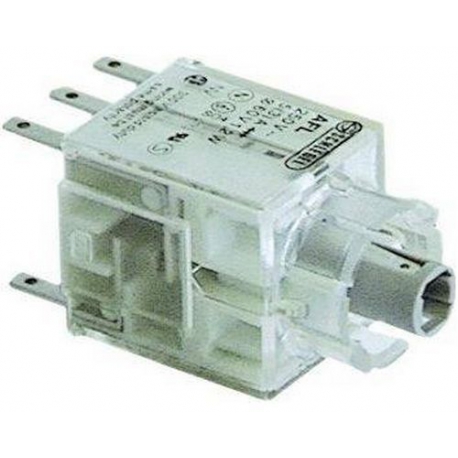 BLOCK VON KONTAKT MOMENTANE 1NC/1NO +LAMPE - TIQ8444