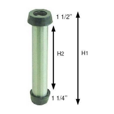 OVERFLOW.Ã˜30 DOUBL.CONE RUBBER 185 - TIQ3547