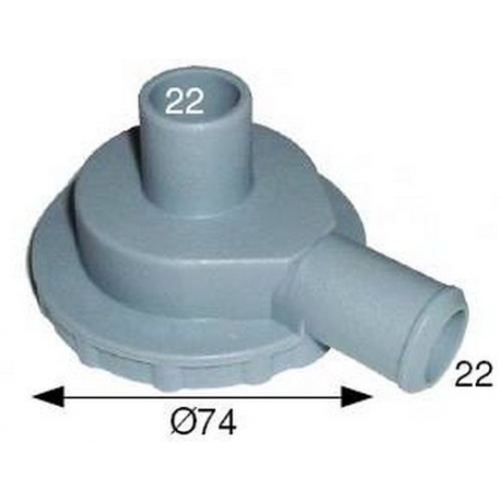 FLANGIA DI POMPA 22X22 DESTRA - TIQ1434