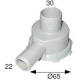 FLANGIA DI POMPA 30X22 DESTRA - TIQ1446