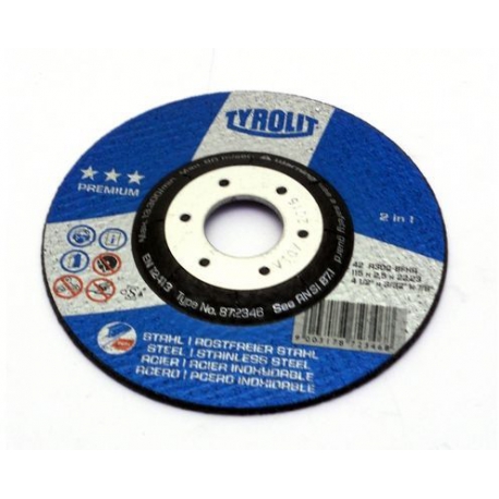 DISQUE DE TRONCONNAGE HAUTES PERFORMANCES POUR ACIER ET INOX - TIQ65016