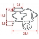 DICHTUNG MAGNETIC MIT CLIPSER L:1520MM L:633MM - SEQ026