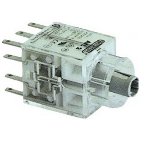 BLOCK CONTACT ENCLENCHE 2NO/2NC + LAMP - UQ473