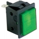 INDICADORES LUZ 230V 16A L:30MM L:22MM VERDE CONECCION - WQ11