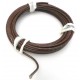 CORD PAR 10M NICKEL 1.5MMý BRUN BRAID VON SOIE VON VERRE/
