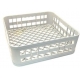 CESTA EN PLASTICO CUADRADA L:370MM L:370MM H:130MM