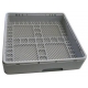 SQUARE PLASTIC CUTLERY BASKET 500X500X100MM FINE MESH