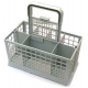 PANIER COUVERT 240X135H125MM PLASTIQUE AVEC POIGNEE ORIGINE '