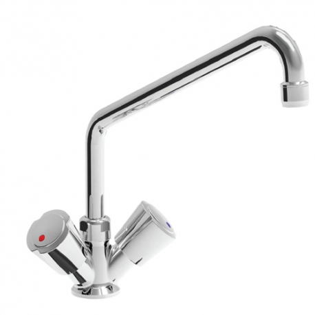 RUBINETTO MISCELATORE 1 FORO 3/8FF 21L/MIN 4 BARS BECCO - ITQ620