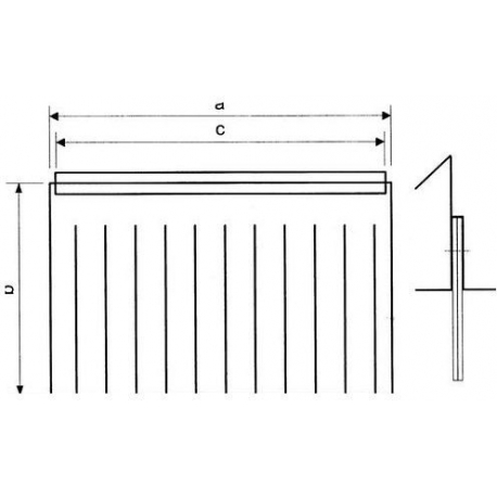 TENDA PROTEZIONE 770X420X760 MEIKO - ITQ6505