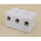 PORCELAIN TERMINAL BLOCK 3POLES WIRES 2.5MM2