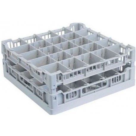 GLASS PLASTIC BASKET 20 CELL 400X400MM H230MM - ITQ416