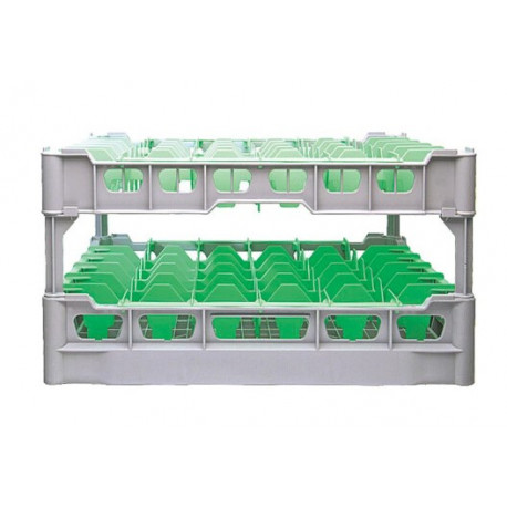 PANIER A VERRES L 500MM LAR. 500MM H 230MM 36 COMPARTIMENTS 74X74MM FRIES RACK - ITQ431