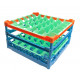 PANIER A VERRES L 500MM LAR. 500MM H 260MM 36 COMPARTIMENTS 74X74MM FRIES RACK