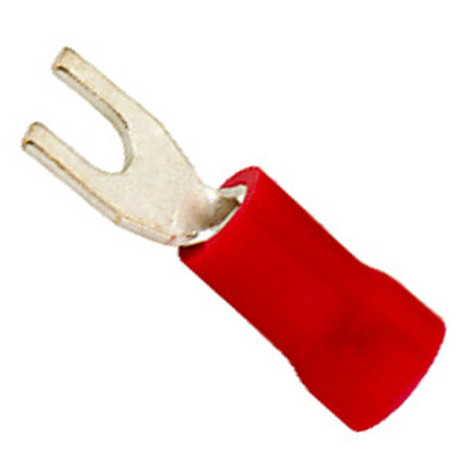 END FORK INSUL RED M4 0.5-1.5MMÂ² BY 100P - TIQ3208