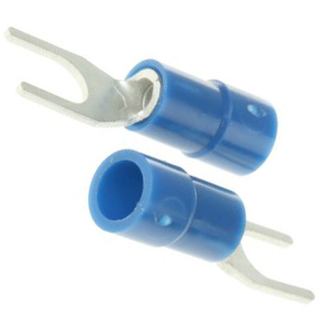 EMBOUT FOURCHE ISOLE PER M4 1.5-2.5MMÂ² BLU PAR 100P. - TIQ3209