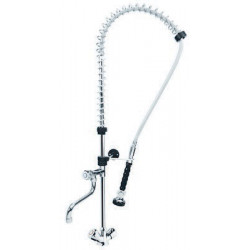DOUCHETTE COMPLETE NOIRE AVEC MELANGEUR 1/4 DE TOUR + ROBINE