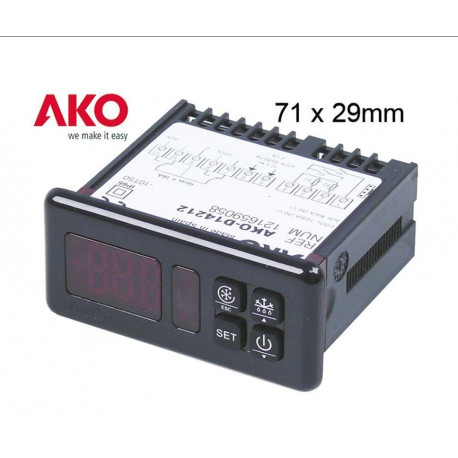 REGULATOR ELECTRONIC AKO D-14212 X2 NTC 12VAC 2-16A/8A - TIQ0508