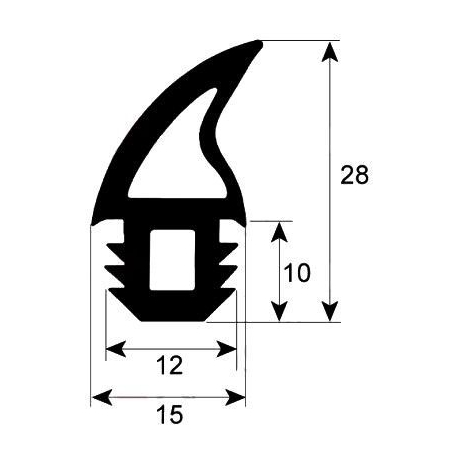 GUARNIZIONE DI PORTA VENDUTO AU METRO PER FORNO - TIQ726