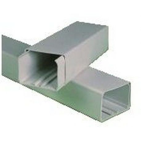 GOULOTTE 80X60MM EN 2M PVC BLANC - SEQ17