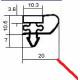 JUNTA MAGNETICO L:647MM L:477MM GRIS ORIGEN - TIQ65604