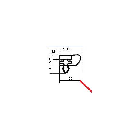 JUNTA MAGNETICO L:647MM L:477MM GRIS ORIGEN - TIQ65604
