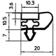 GASKET OF DOOR 410X202MM 1/3