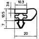 JOINT DE PORTE 410X202MM 1/3 - TIQ65395