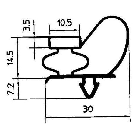 DOOR GASKET 500-1 450X1515MM 1/1 - TIQ65391