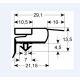 DOOR GASKET 610X1690MM 1/2 - TIQ65467