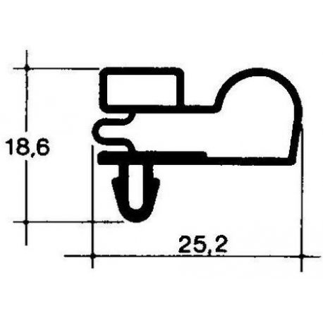 GUARNIZIONE DI PORTA 665X770MM 1/2 - TIQ65313