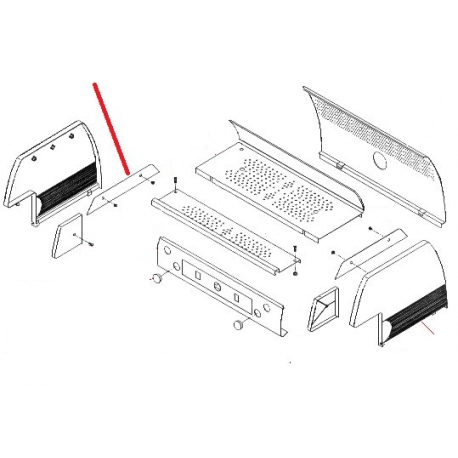 CARROZZERIA BAR T MASCHERA INTERNO PORTA TAZZA INOX - CQ222