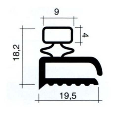 JOINT DE PORTE DE FRIGO 2.5M - TIQ62143